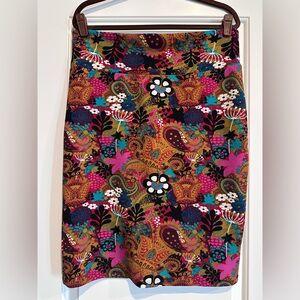 LuLaRoe Multicolor Patterned Skirt